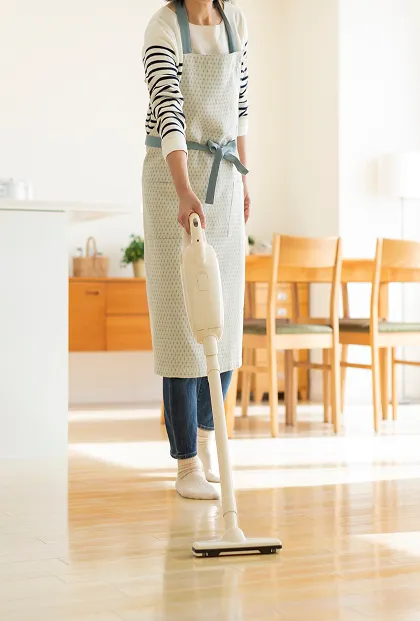 掃除中の画像
